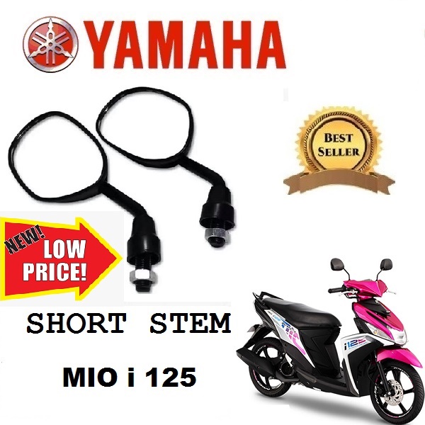 YAMAHA MIO I 125 SIDE MIRROR Motorcycle STOCK Type SHORT STEM Black