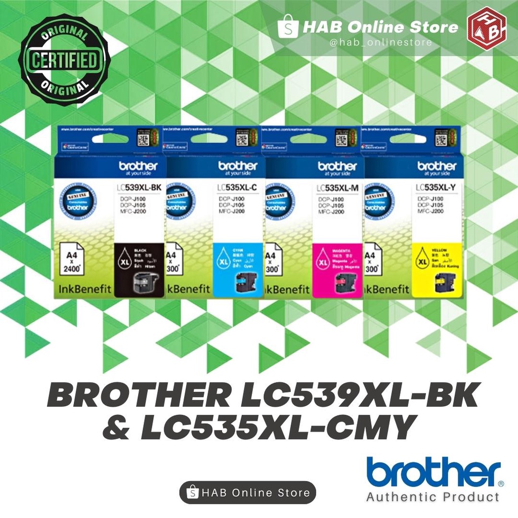 Brother Lc Xl Black Lc Xl Cmy Genuine Ink Cartridge Lc Xl Lc