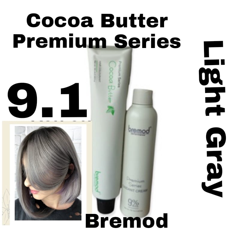 BREMOD PREMIUM SERIES COCOA BUTTER HAIR COLOR WITH OXIDIZER 9 1 LIGHT