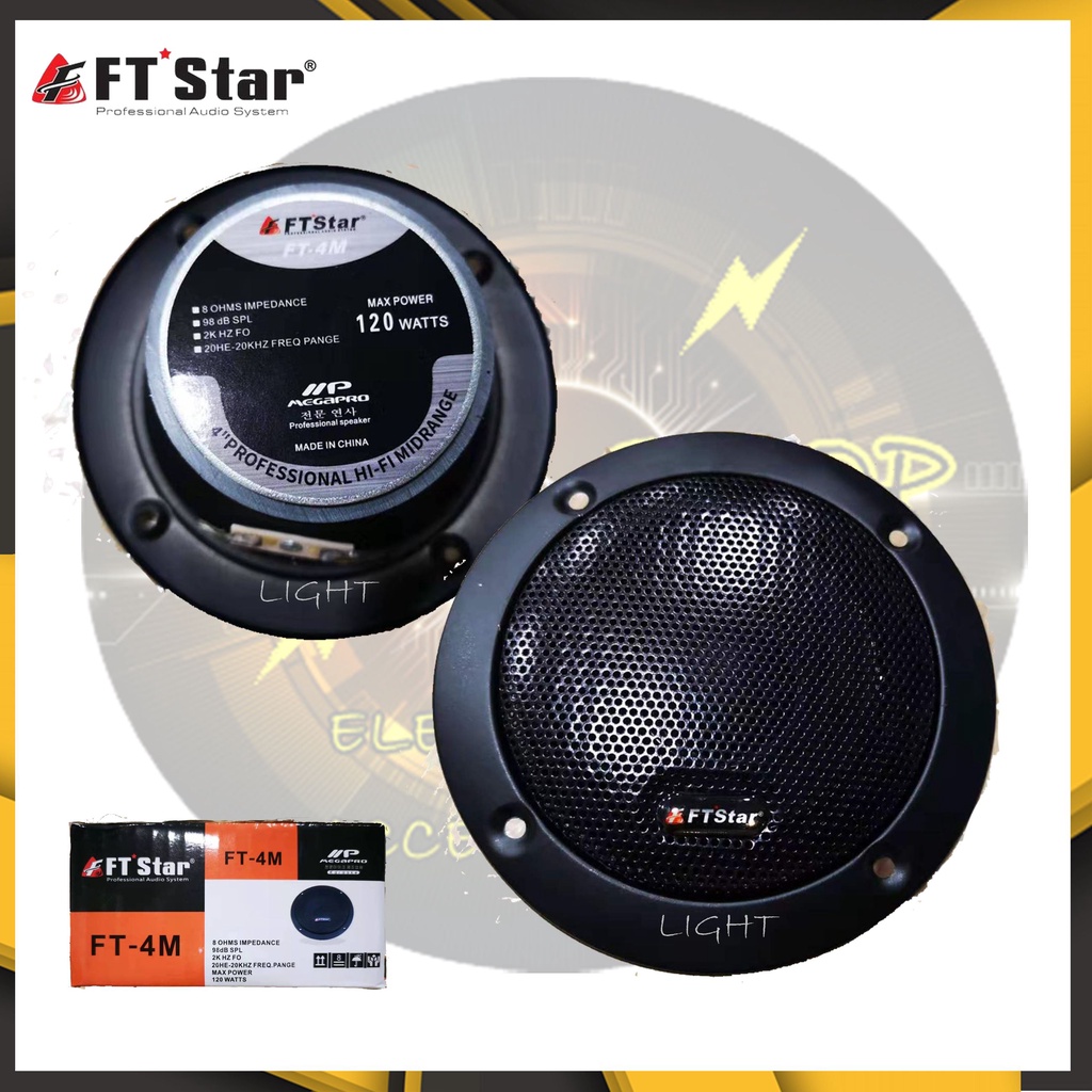 Ft Star Ft M Watts Professional Hi Fi Tweeter Speaker Shopee