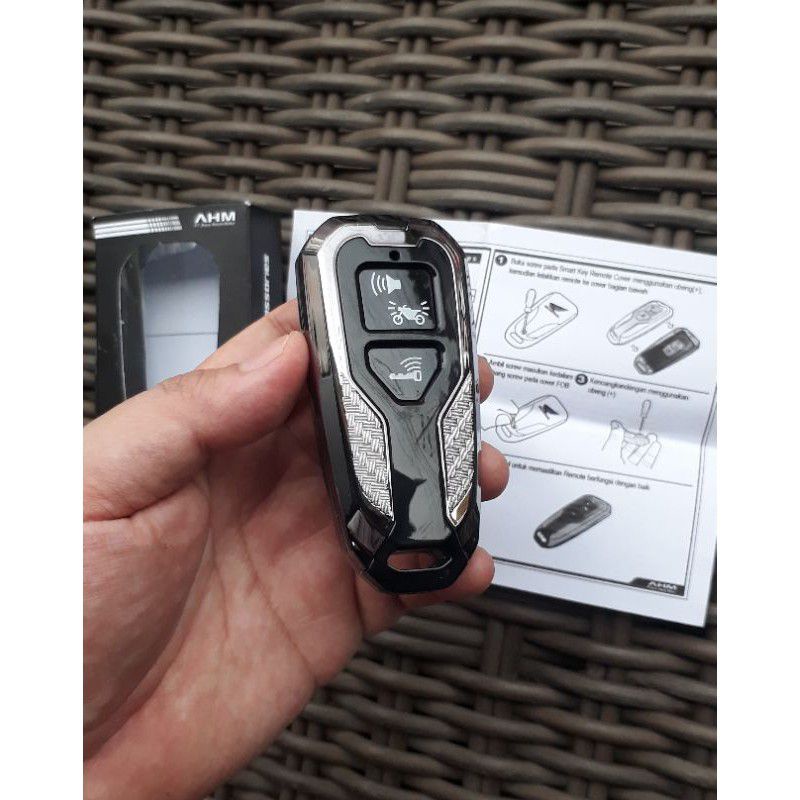 Hitam Smart Key Remote Cover Honda Pcx Vario Adv New