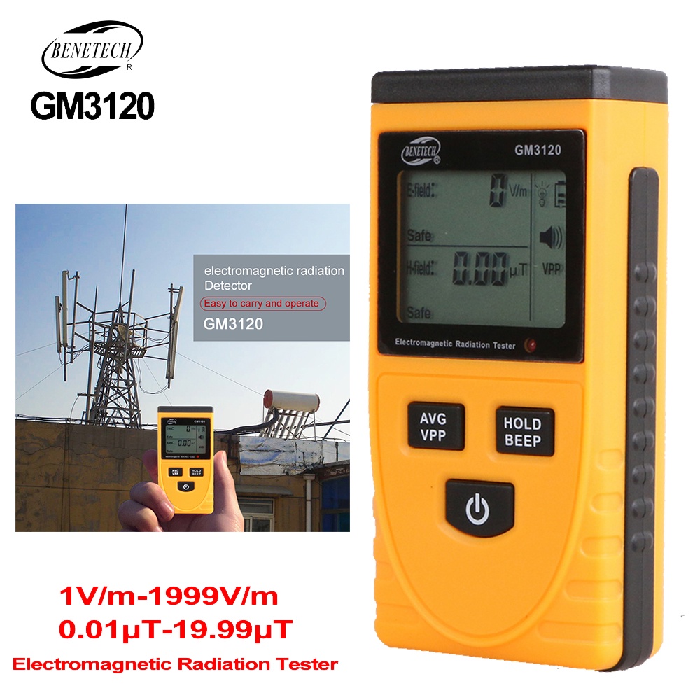 BENETECH Electromagnetic Field Radiation Detector Tester