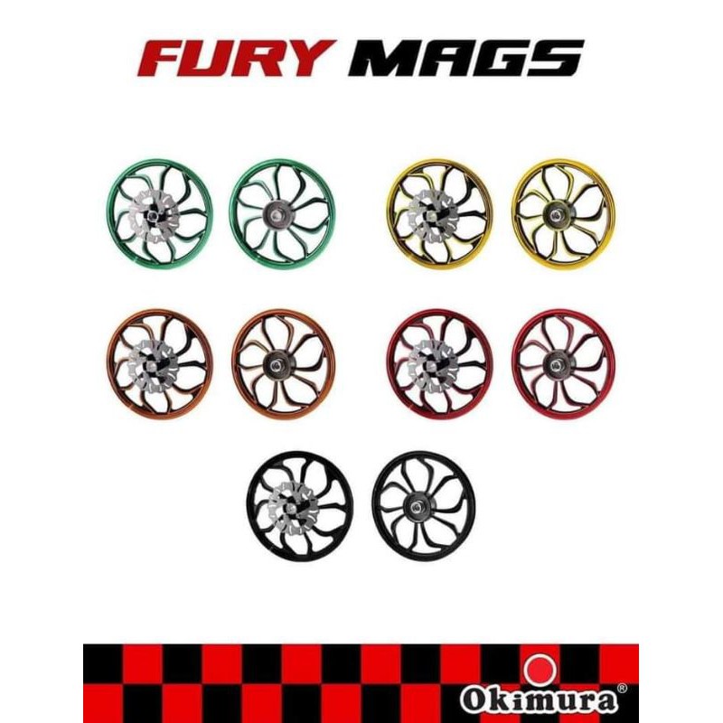 Okimura Mags Rear Drum Brake With Disc For Fury Shopee Philippines