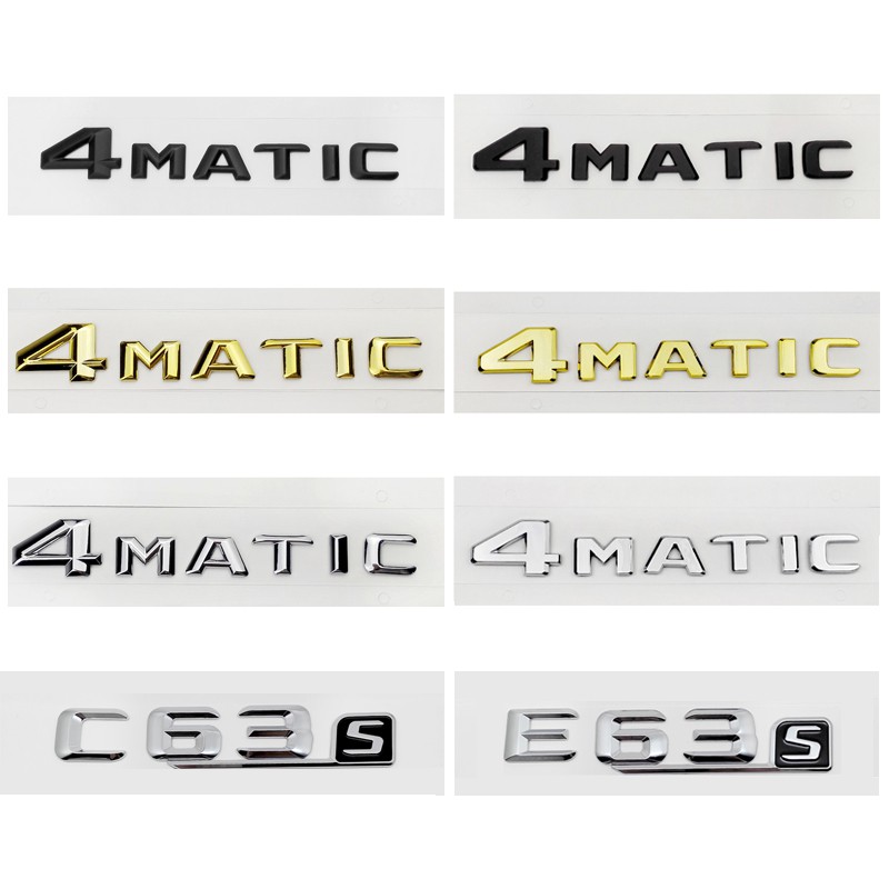 Abs Plastic Car Sticker Modified Letter And Number Sticker Decals For