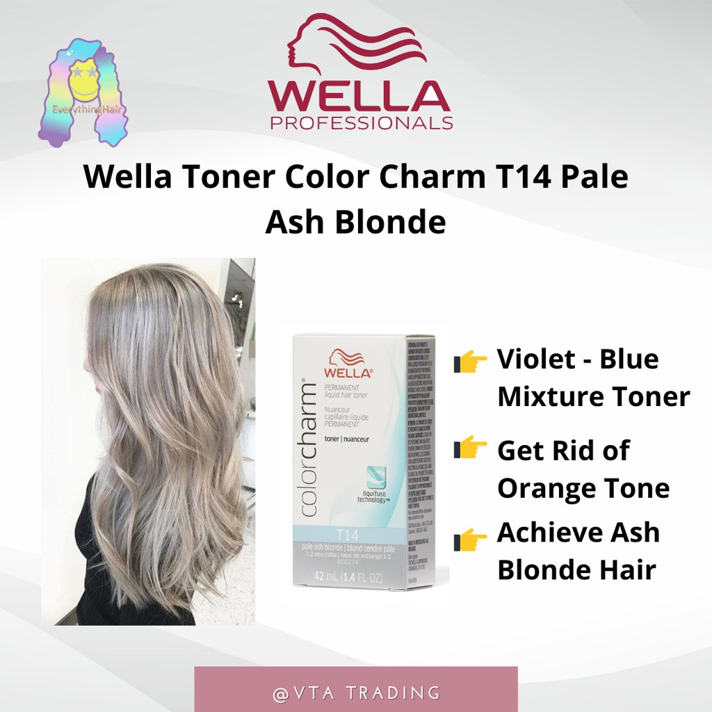Wella Toner Color Charm T Pale Ash Blonde Shopee Philippines