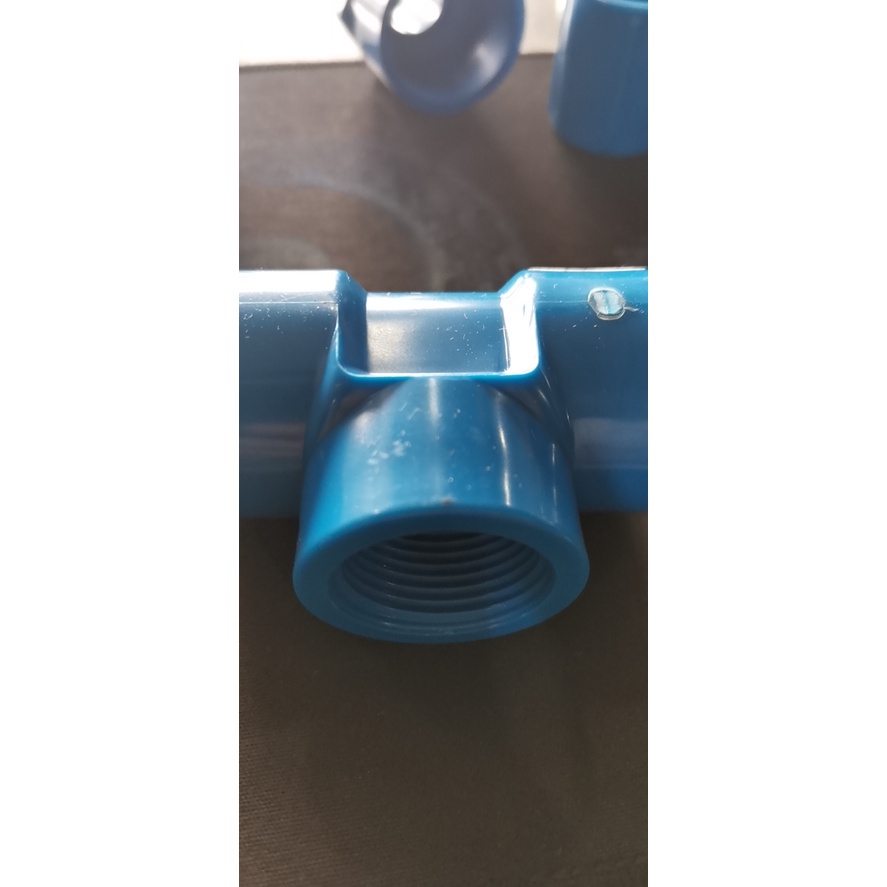 Special Thick PVC Blue Fittings Threaded Elbow Tee Coupling Elbow