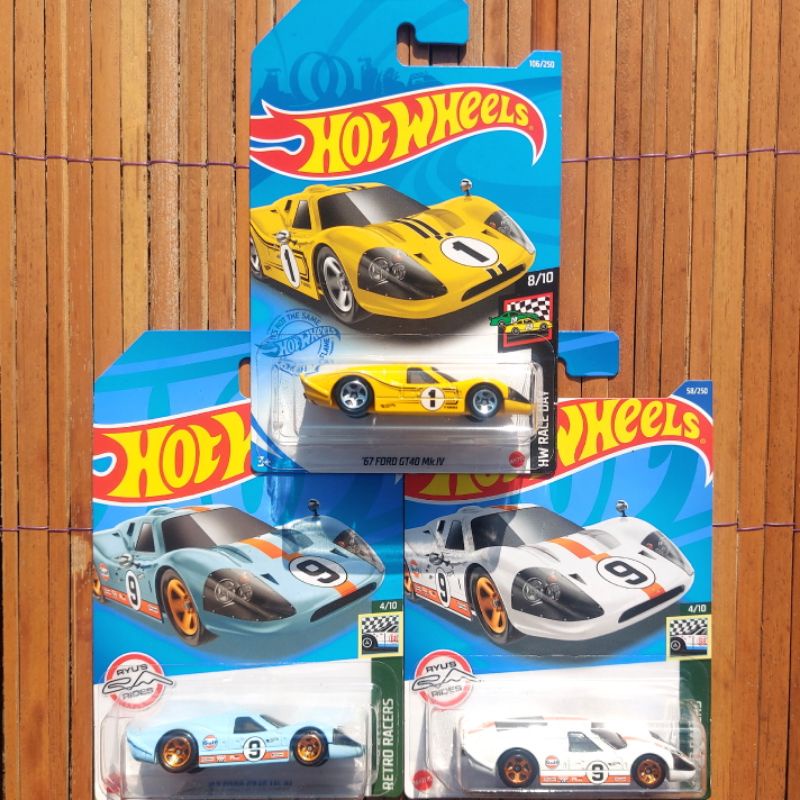 Putih Hotwheels Ford Gt Mk Iv Yellow Blue White Gulf