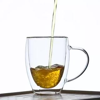 Double Wall Glass Mug With Handle And Bamboo Lid Ml Ml Ml