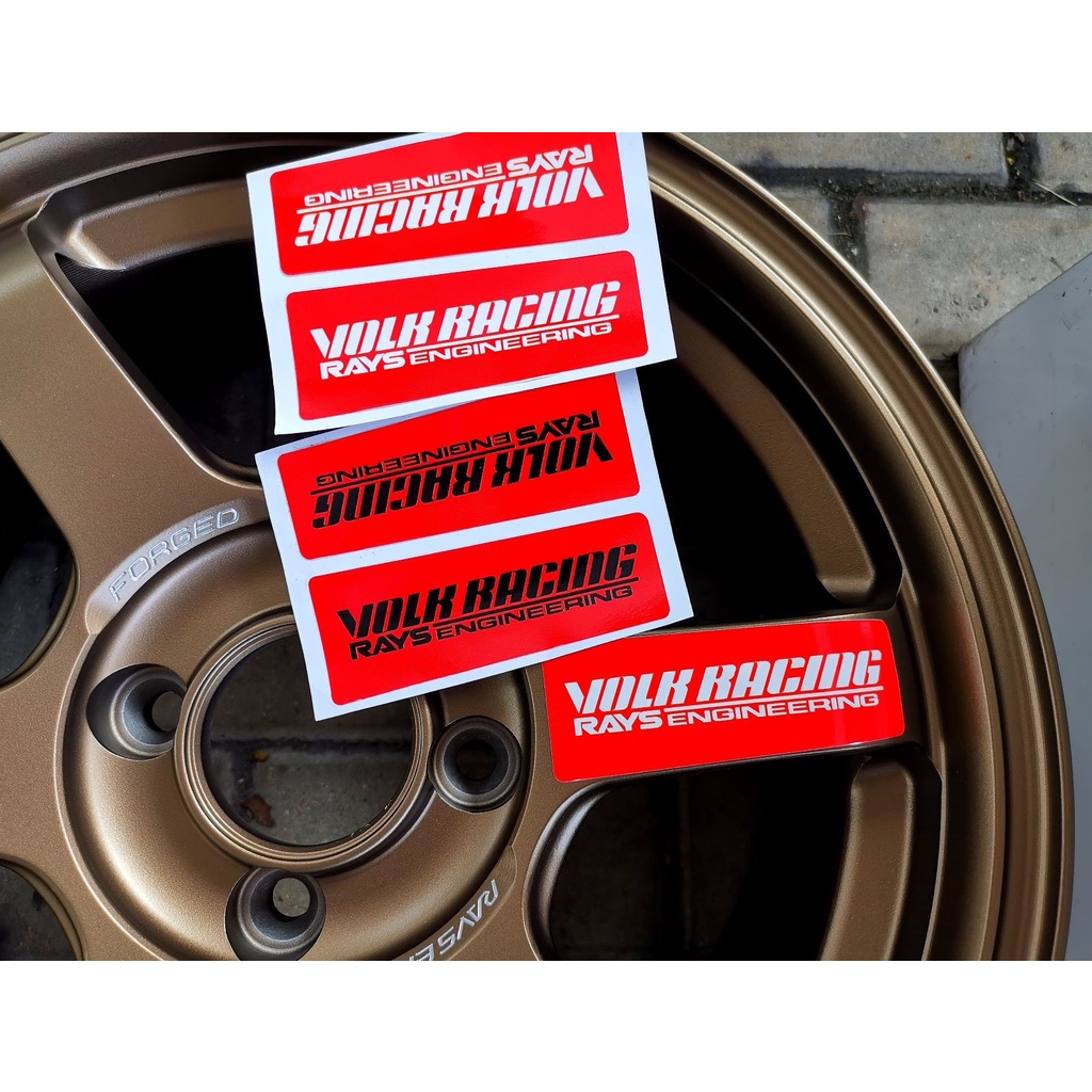 Rim Sticker Rays Volk Racing Te Sl Set Pcs Sticker Sport Rim Te