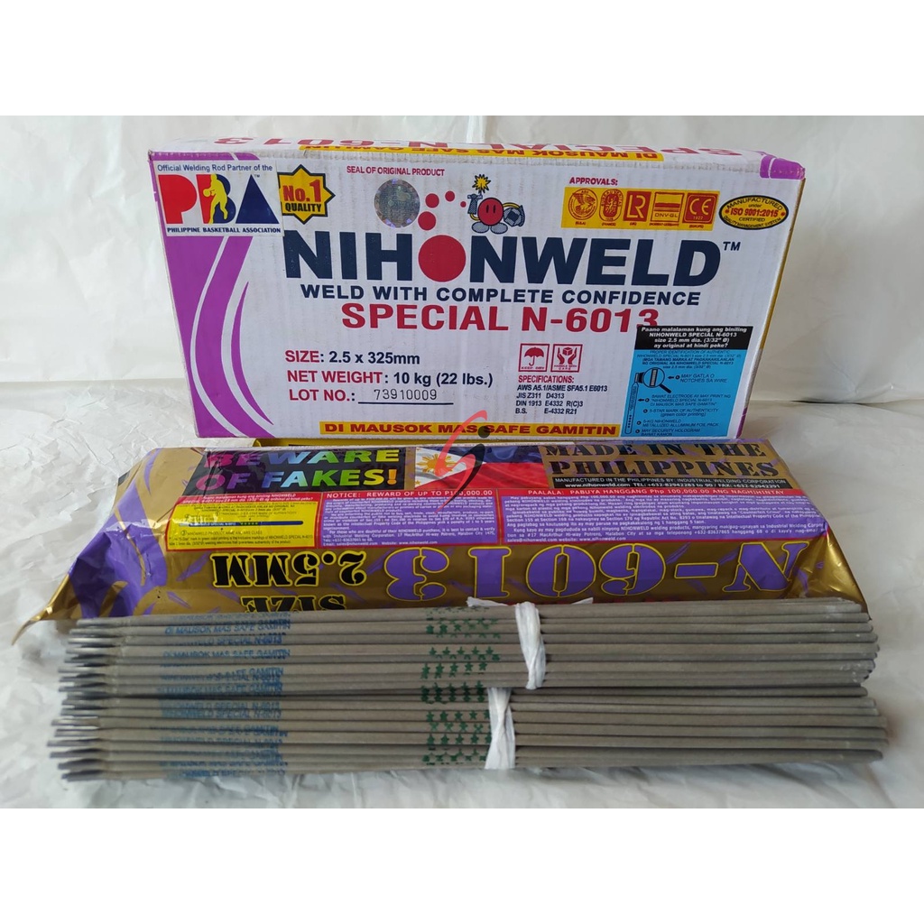 Per BOX Nihonweld Welding Rod N 6013 3 32 2 5mm 10kgs Shopee