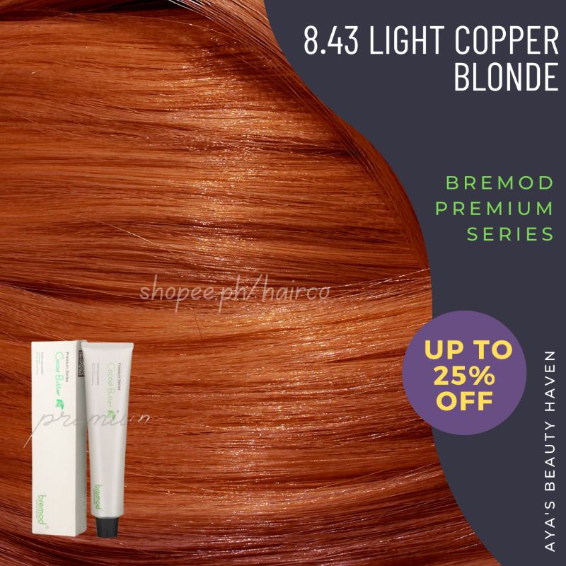 Light Copper Blonde Ginger Hair Color Ml Shopee Philippines