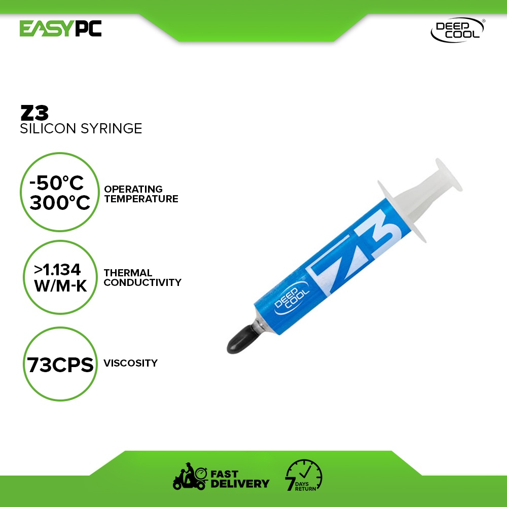 Deepcool Z3 Silicon Thermal Paste Syringe Deep Cool Z3 1 5 Grams