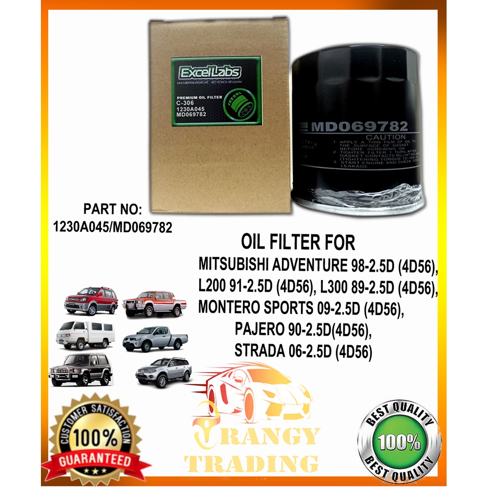 Oil Filter For Adventure L L Montero Sports Pajero Strada