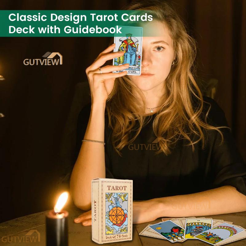 78pcs Original Tarot Cards With Guidebook Cards Deck Portable Tarot