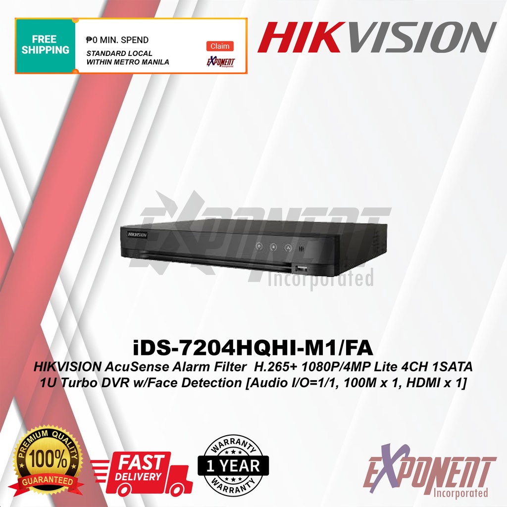 IDS 7204HQHI M1 FA HIKVISION AcuSense Alarm Filter H 265 1080P 4MP