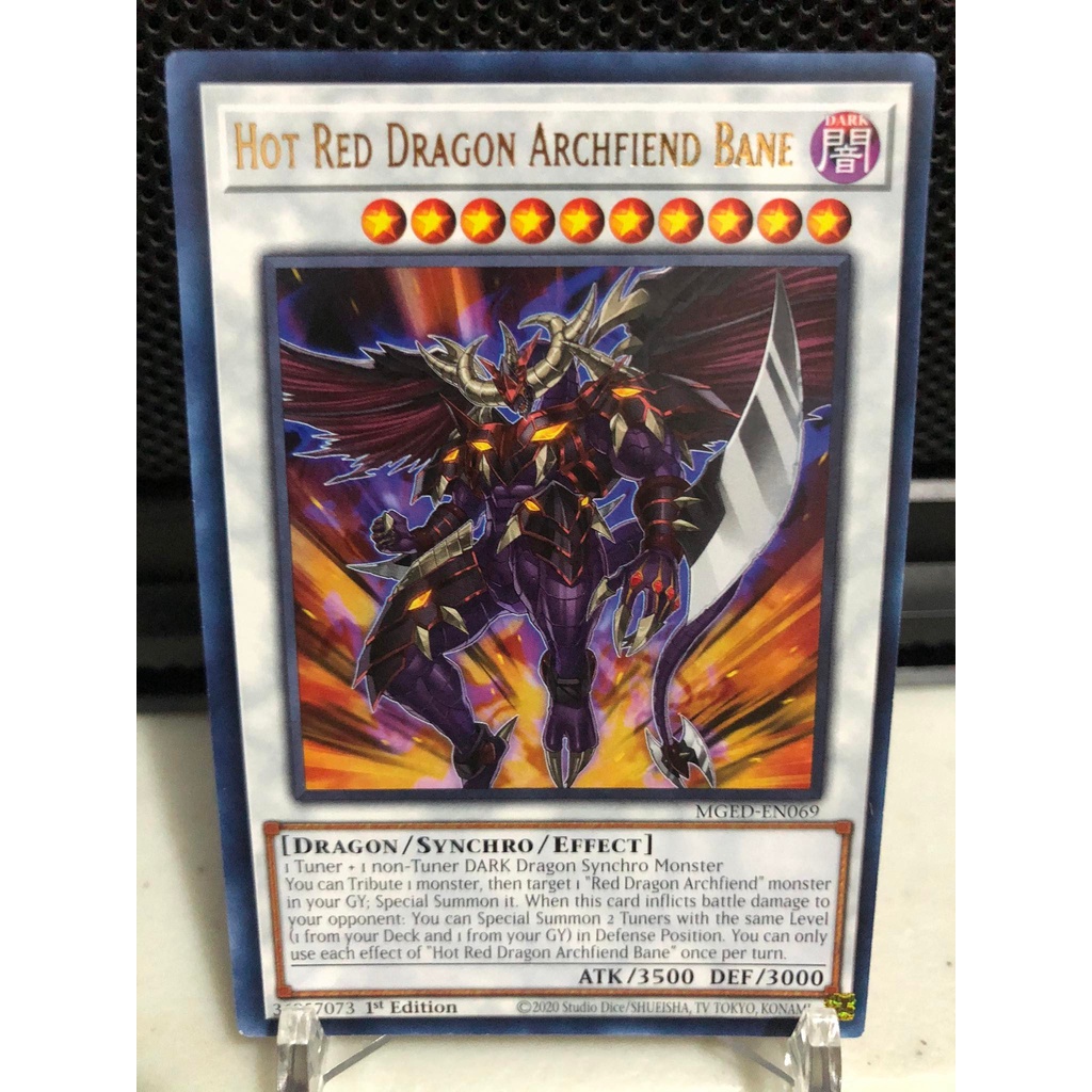 Hot Red Dragon Archfiend Bane MGED EN Rare St Edition Shopee