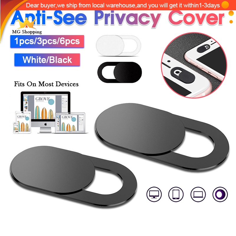 Universal Webcam Cover Shutter Magnet Slider Plastic Camera Cover Phone