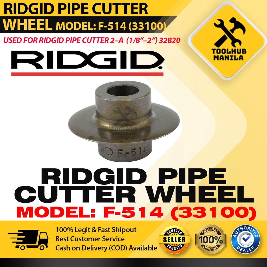 RIDGID Model F 514 Pipe Cutter Wheel 33100 Pipe Cutter Blade Fits