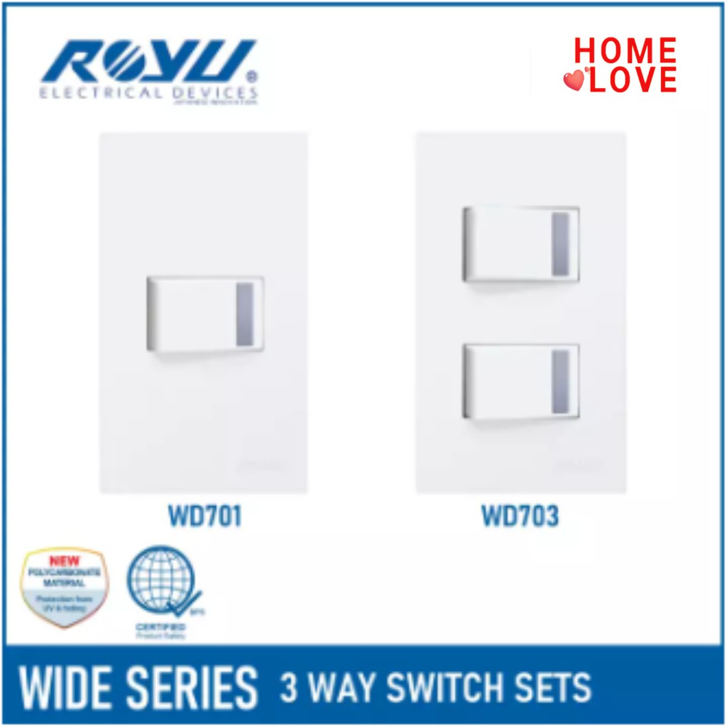 Royu Wide Series Gang Way Switch Set Shopee Philippines