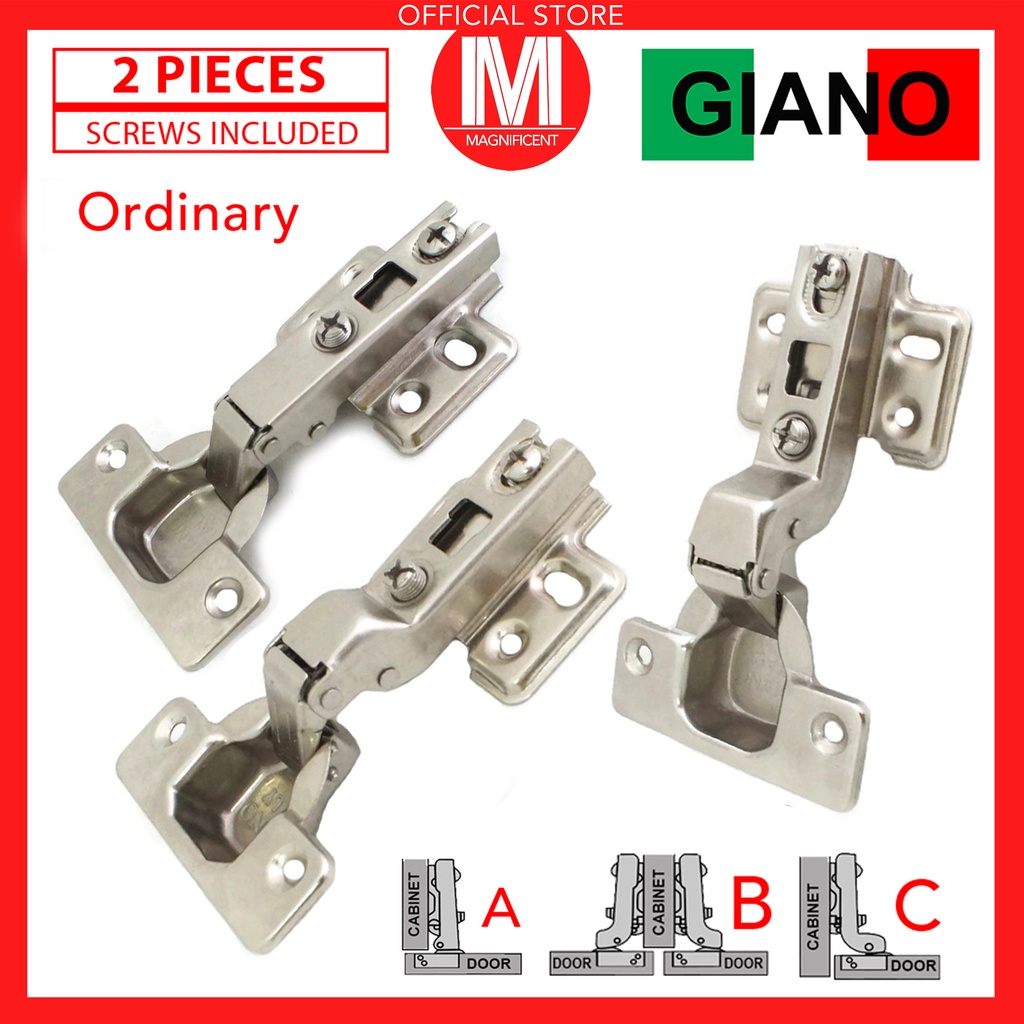 Giano Bisagra Concealed Hinge For Kitchen Cabinet Door 2pcs Shopee