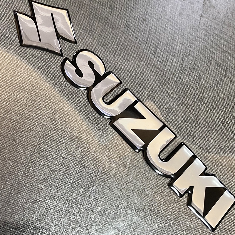 Suzuki Logo Epoxy Resin Emblem Sticker For Motorcycle Decals Shopee