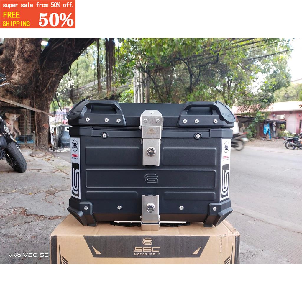 SEC MotoTrunk 45 LITERS ALLOY TOP BOX NEWEST VERSION Shopee Philippines