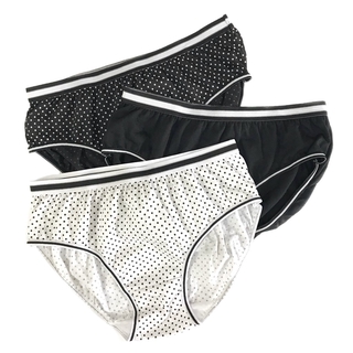 SORELLA 6in1 Bikini Panty Pack AO235 Womens Underwear Panty Black Grey