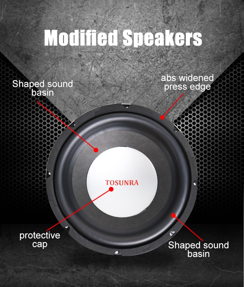 TOSUNRA 10 Replacement Woofer Speaker Subwoofer Audio 1000Watts For