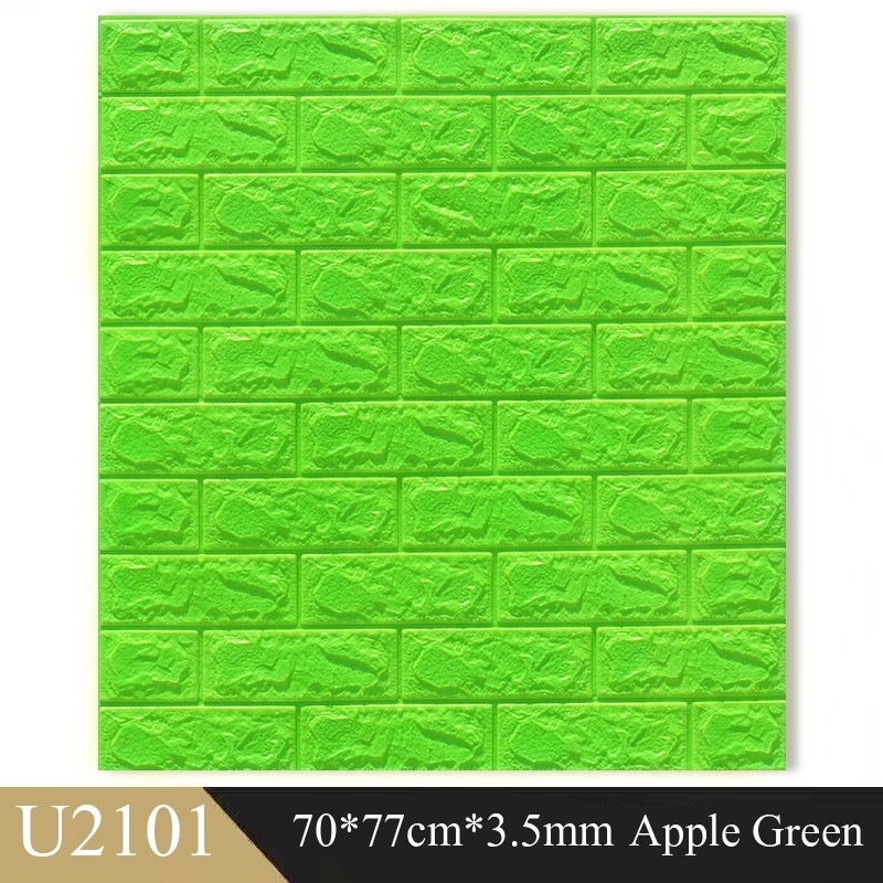 BIG Size 70X77cm Wall Stickers PE Foam 3D WallPaper Brick Safety