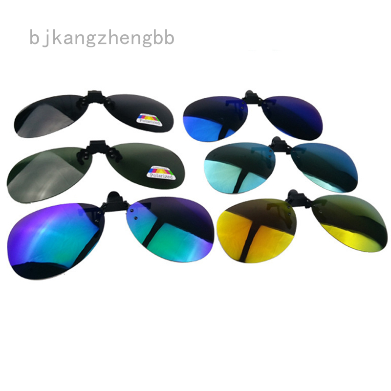 Kangzheng Polarized Clip On Aviator Night Vision Sunglasses Flip Up