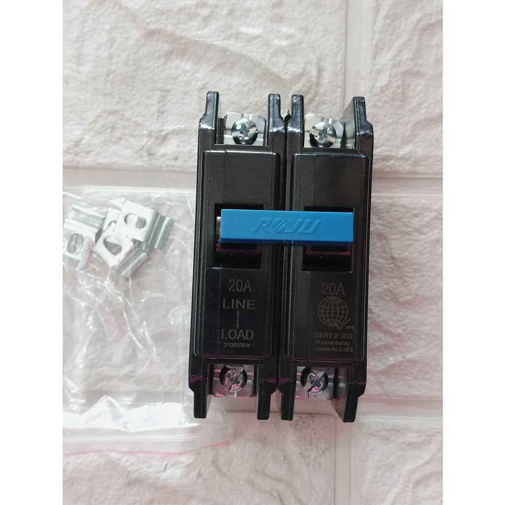 ROYU Mini Circuit Breaker PLUG IN BOLT ON Type Screw Type Terminal