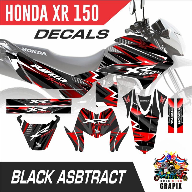 Honda Xr L Full Body Decals Sticker Shopee Philippines