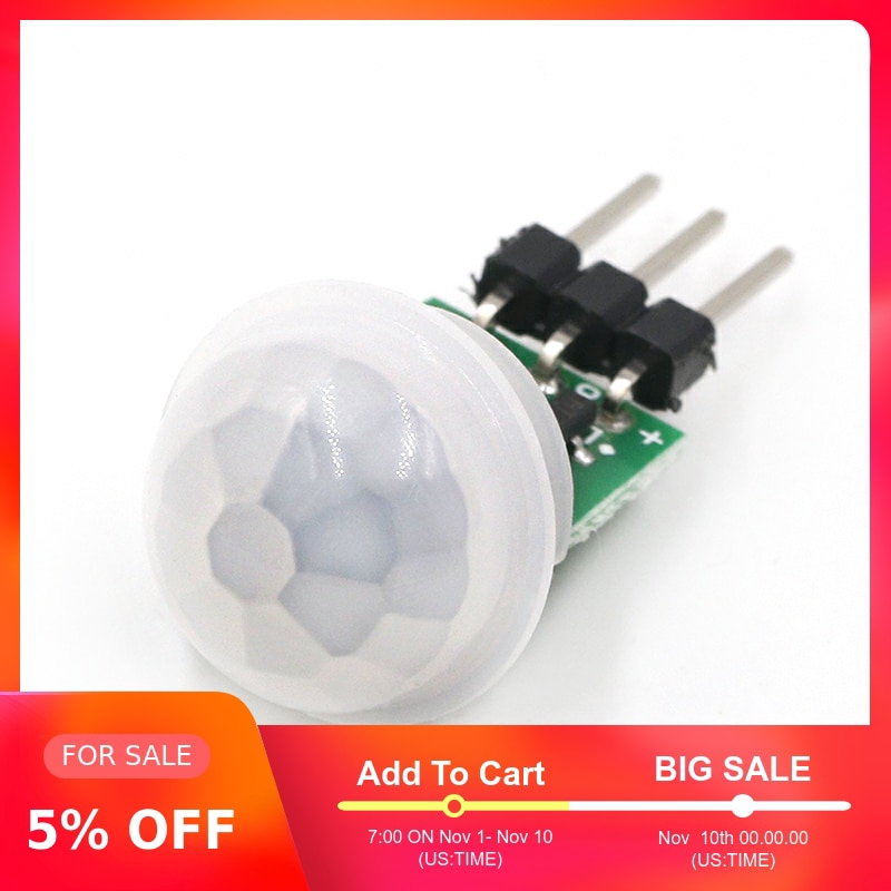 Mini Ir Pyroelectric Infrared Pir Motion Human Sensor Automatic