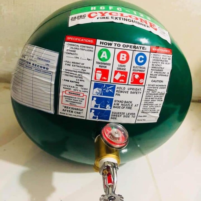 Hcfc Ceiling Type Fire Extinguisher Shopee Philippines