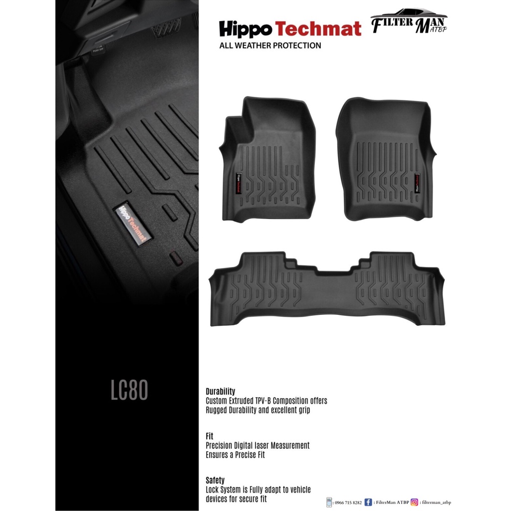 Toyota Land Cruiser Lc Hippo Techmat Pro Deep Dish Shopee Philippines