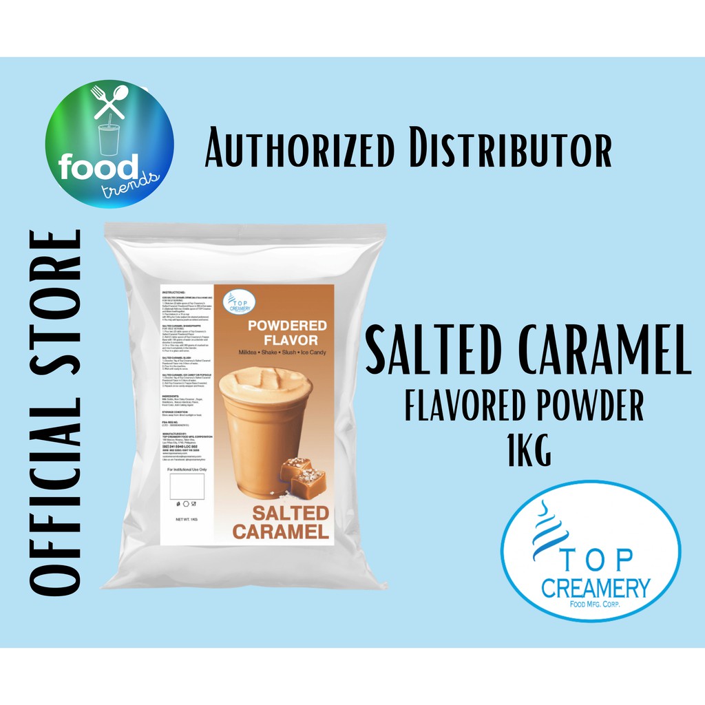 Top Creamery Salted Caramel Flavored Powder Shopee Philippines