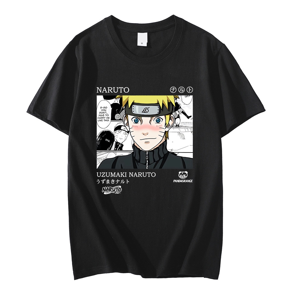 Uzumaki Naruto Men Women Anime Summer Y2k Street Hip Hop Oversized T