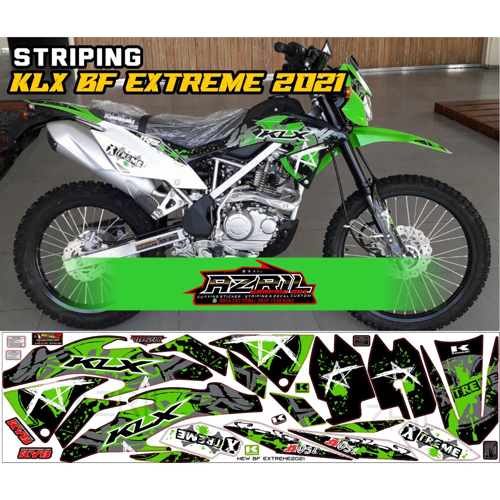 Hijau Striping Klx Bf Extreme Green Shopee Philippines