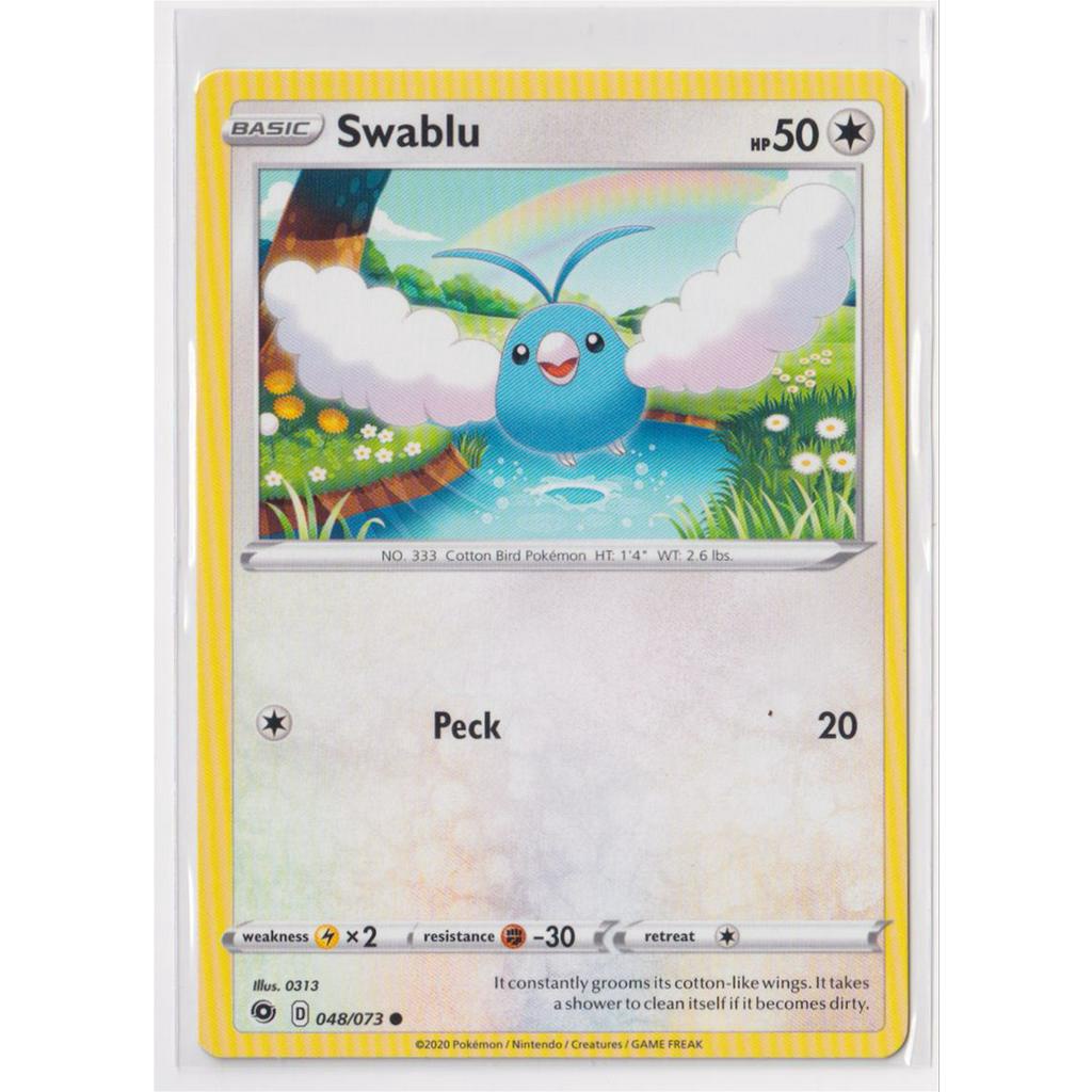 Swablu 048 073 Common Champion S Path Pokemon Card Shopee