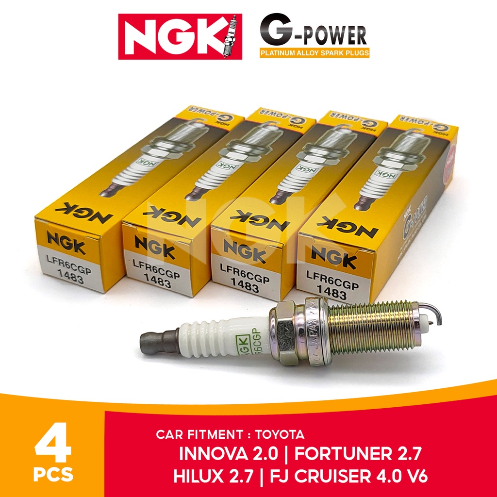 Ngk Pcs Lfr Cgp G Power Platinum Spark Plug For Toyota Innova