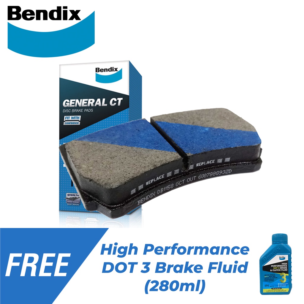 Bendix Brake Pads GCT DB1158 Front Set For Kia Avella 1997 2002 Mazda