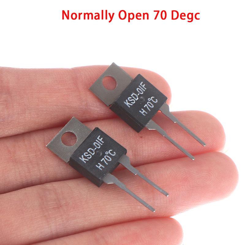 2Pcs Normally Open Thermal Switch Temperature Sensor Thermostat KSD 01F