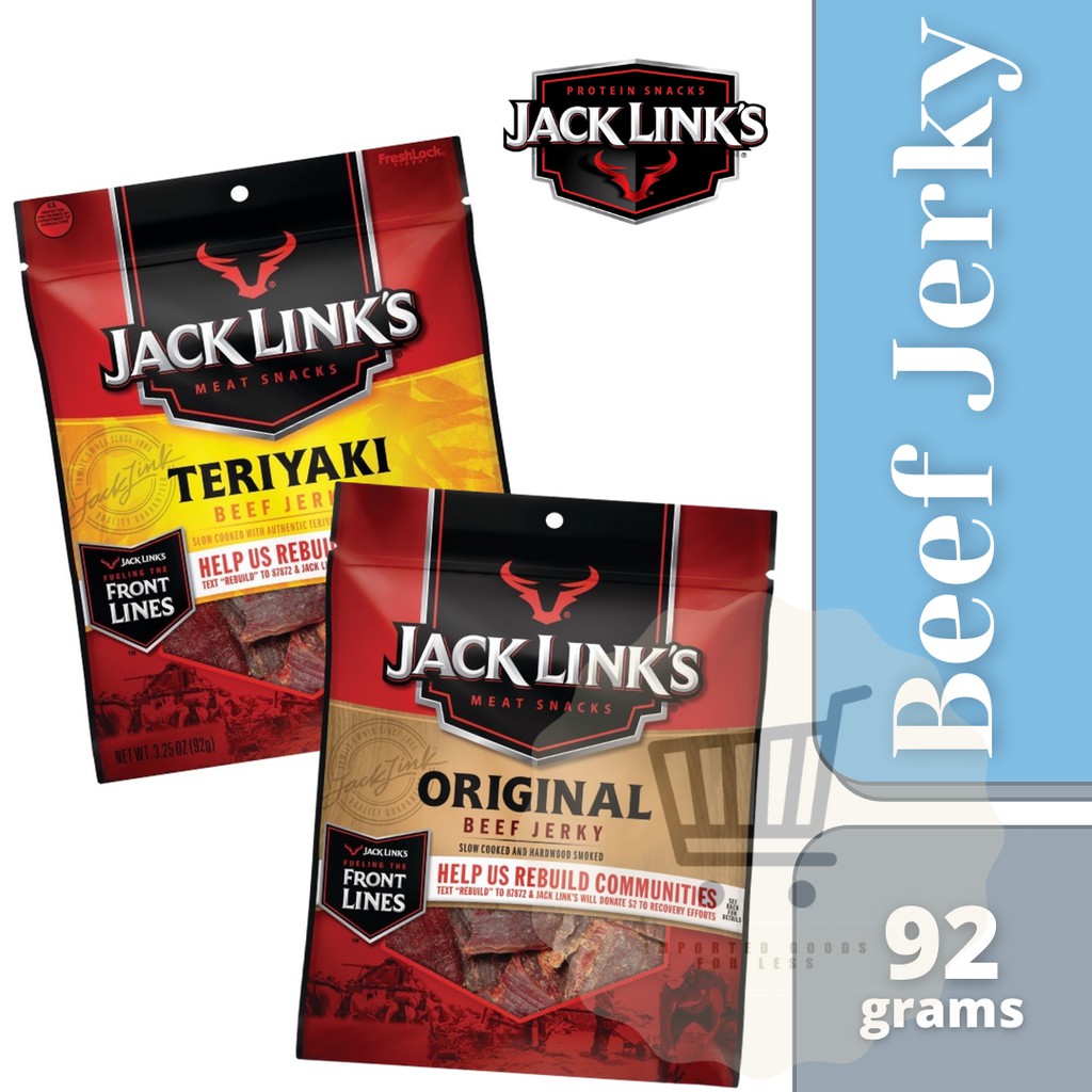 Jack Link S Beef Jerky Teriyaki Original Flavor Oz G Shopee