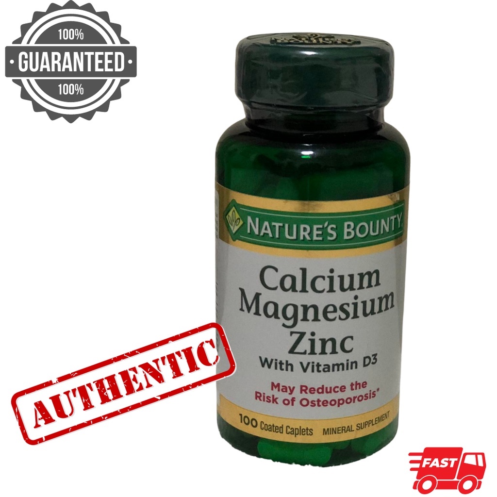 Nature S Bounty Calcium Magnesium Zinc With Vitamin D Caplets