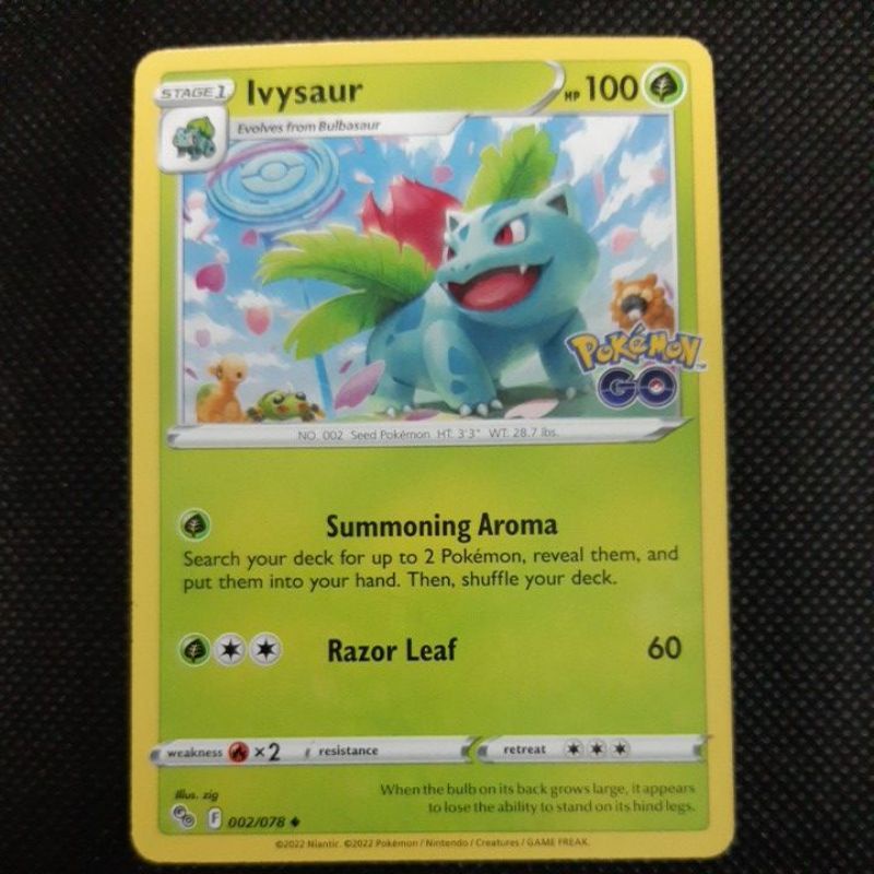 Pokemon Card TCG Starter Pokemon Go Bulbasaur Ivysaur Charmander