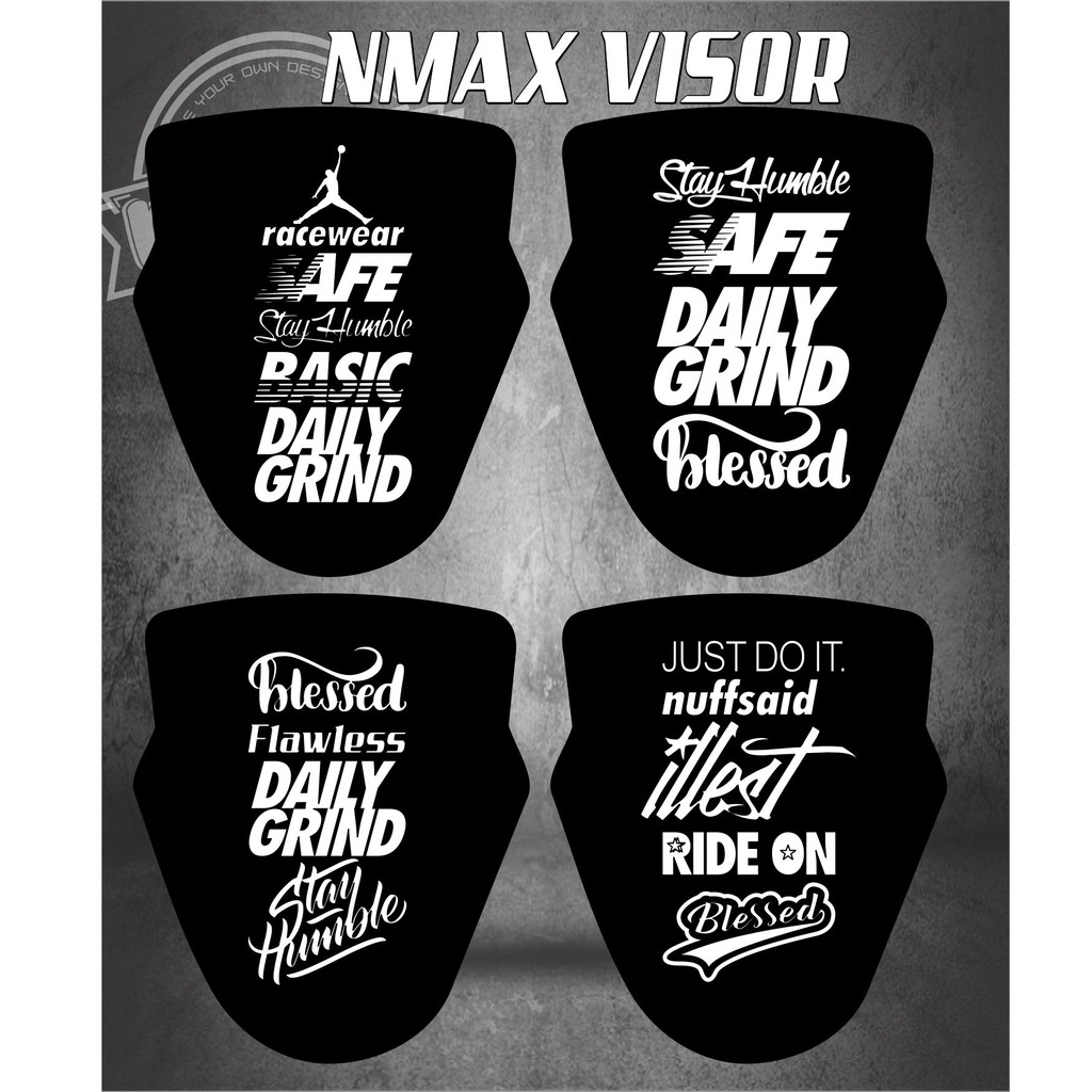 Nmax Visor V V Sticker Cutout Shopee Philippines