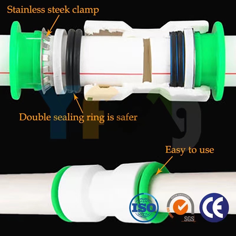 PPR QUICK CONNECTOR HOT MELT FREE HOT COLD WATER PIPE PPR FITTINGS Shopee Philippines