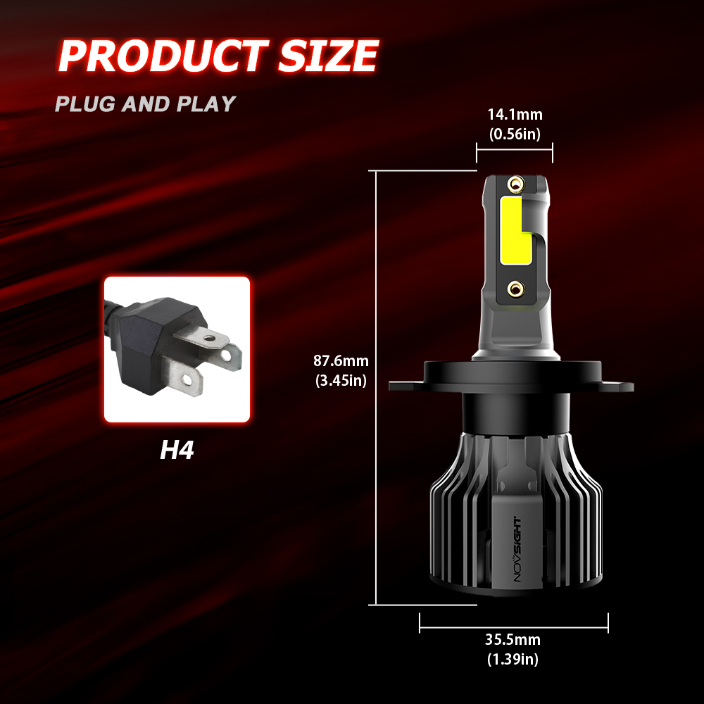 Novsight Led Car Lamp Headlight Front Set H H H Year Warranty