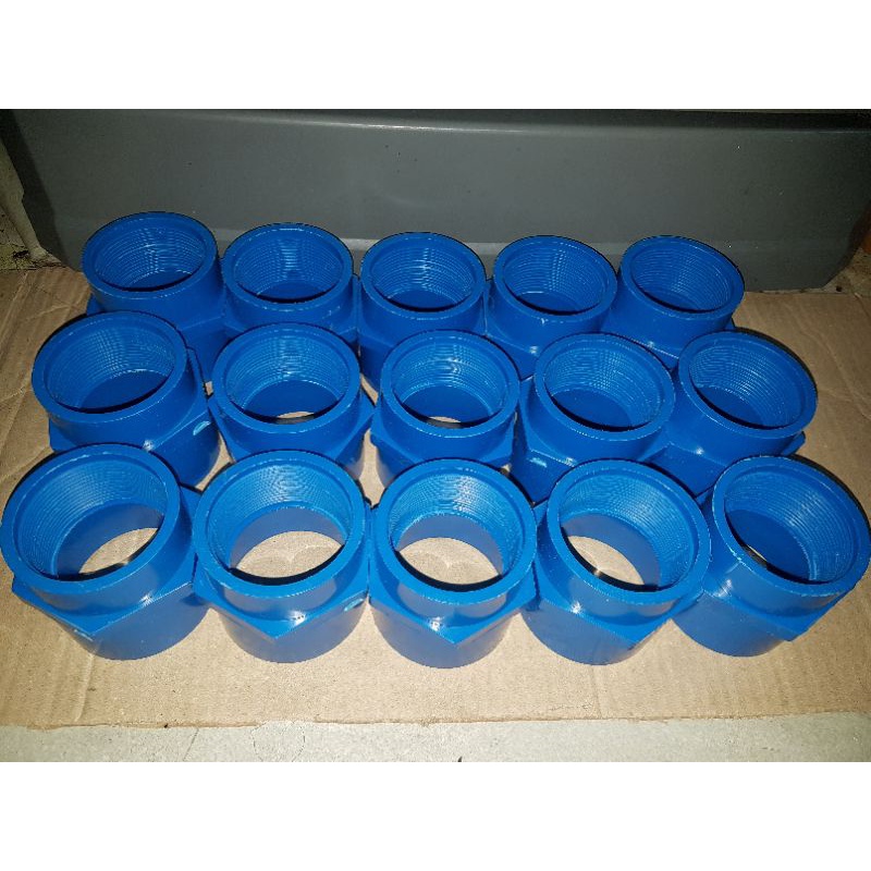 Pvc Blue Male And Female Adapter Shopee Philippines