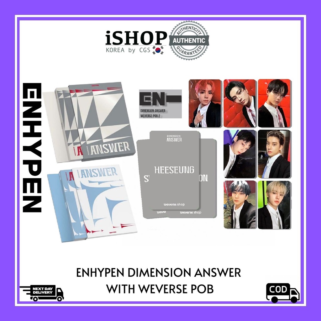 Onhand Enhypen Dimension Answer With Weverse Pob Shopee Philippines